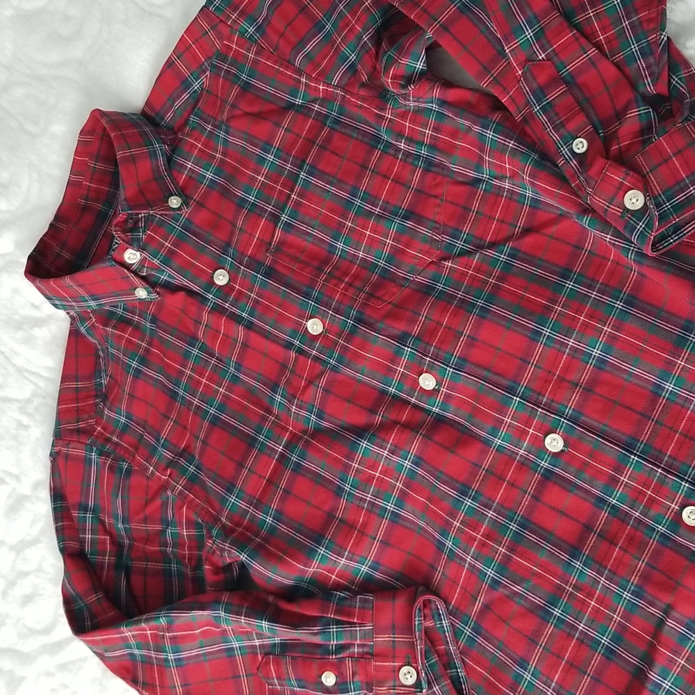 LAND'S END WINTER WEIGHT COLLARED SHIRT